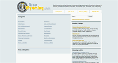 Desktop Screenshot of greatwyoming.com