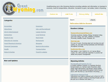Tablet Screenshot of greatwyoming.com